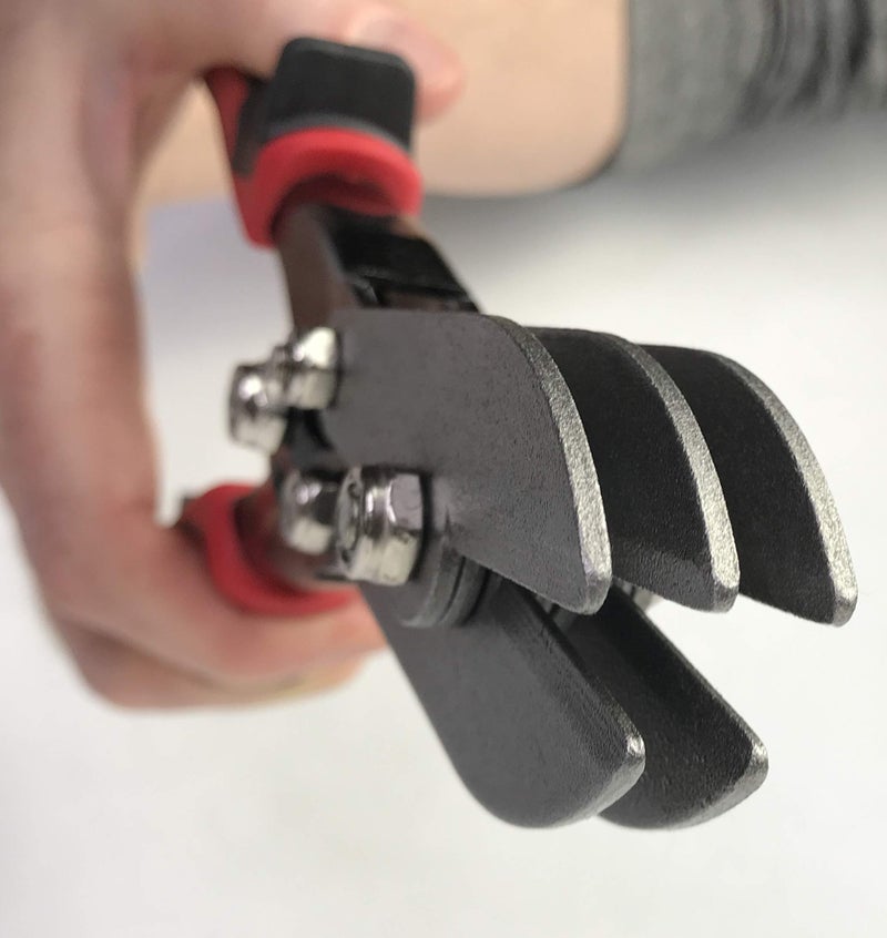 TruePower Gino Development 02-0105 TruePower 5-Blade Hand Crimper HVAC Ductwork Tool, 9-1/2" - Image 3